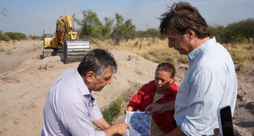 Nediani avanza con una importante obra de desag&uuml;e pluvial en el barrio Avenida