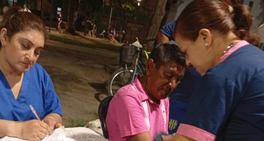 Se realiz&oacute; promoci&oacute;n de la salud en la Plaza Belgrano
