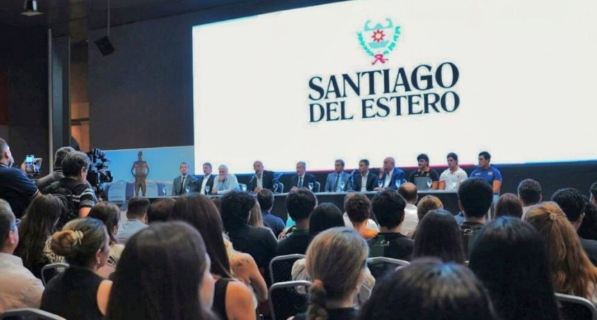 EL Gobernador El&iacute;as Su&aacute;rez particip&oacute; del anuncio oficial del partido entre Los Pumas e Inglaterra en el Madre de Ciudades