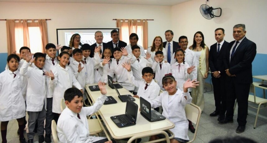 El Gobernador El&iacute;as Su&aacute;rez abri&oacute; el ciclo lectivo 2026 con la inauguraci&oacute;n de obras en Las Delicias