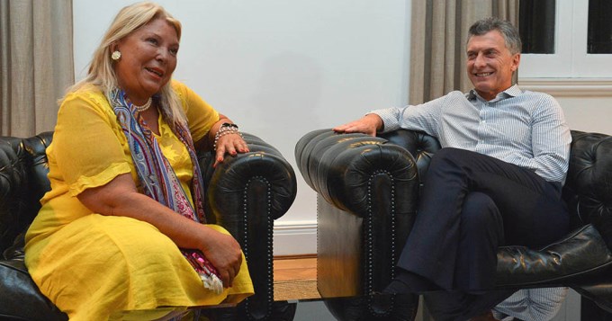 Macri respald&oacute; a Carri&oacute; ante "denuncias judiciales" en su contra