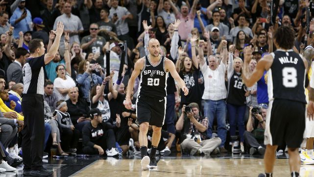 Gin&oacute;bili la rompi&oacute; y dej&oacute; con vida a los Spurs