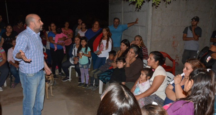 Mirolo planific&oacute; mejoras para los barrios El Tuscal y Villa Juana