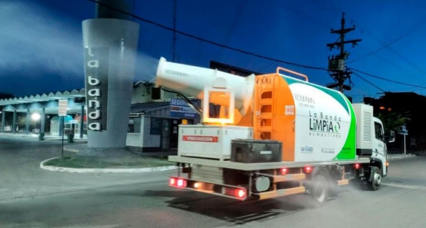 El intendente Nediani refuerza los trabajos de fumigaci&oacute;n en La Banda 