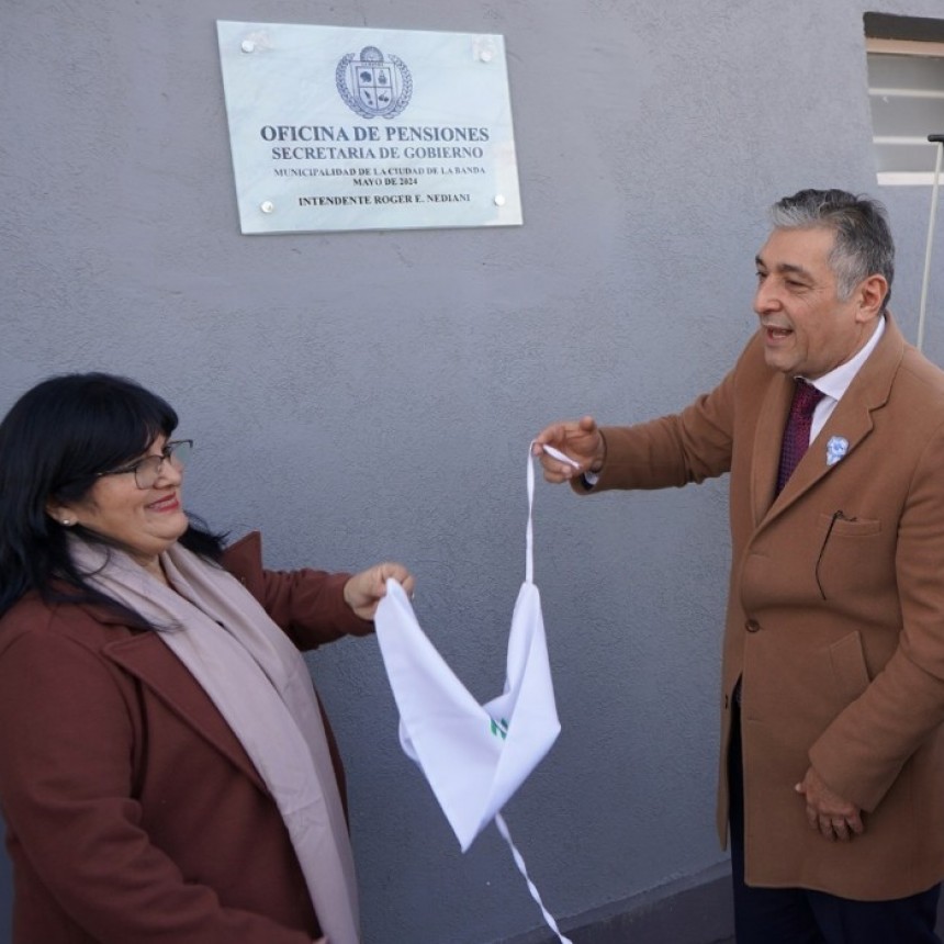 El intendente Nediani habilit&oacute; las nuevas instalaciones de la Oficina de Pensiones 