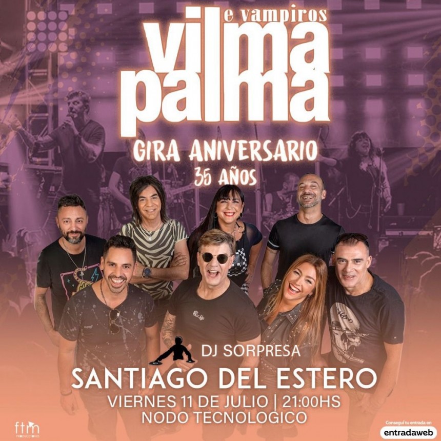 &iexcl;Vilma Palma e Vampiros llega a Santiago del Estero