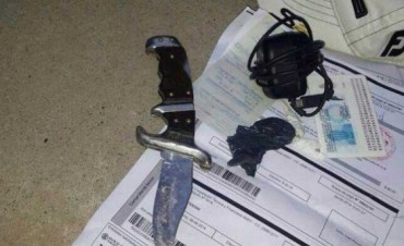 Amenaz&oacute; con un arma blanca a un anciano para quitarle sus pertenencias