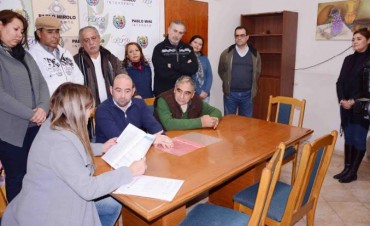 El municipio concret&oacute; la donaci&oacute;n de un terreno a Simuba