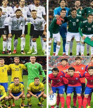 Mundial de Rusia: datos, estad&iacute;sticas y perfil de los equipos del Grupo F