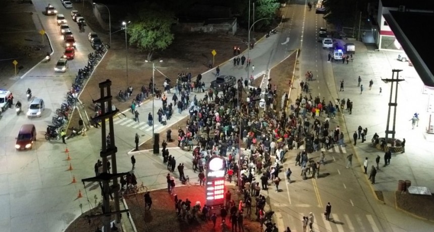 Nediani inaugur&oacute; el derivador vehicular de Av. Belgrano y Paul Harris