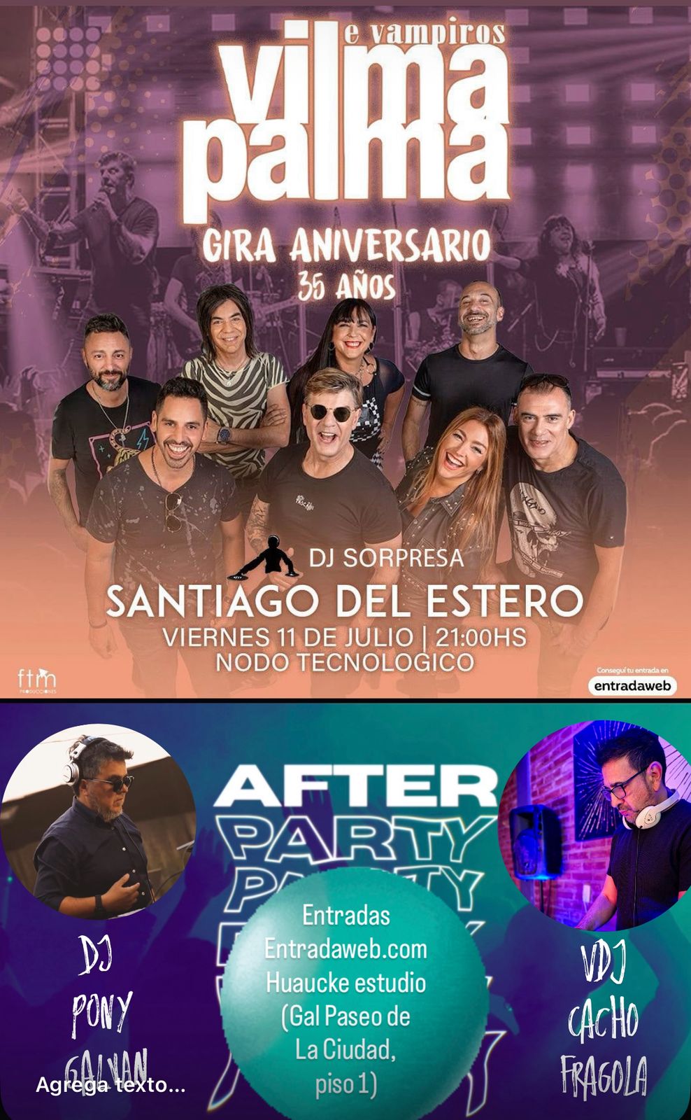 Vilma Palma e Vampiros celebra 35 a&ntilde;os de trayectoria en Santiago del Estero