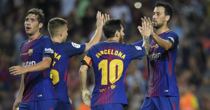 Con Messi como figura, el Bar�a arranc&oacute; ganando