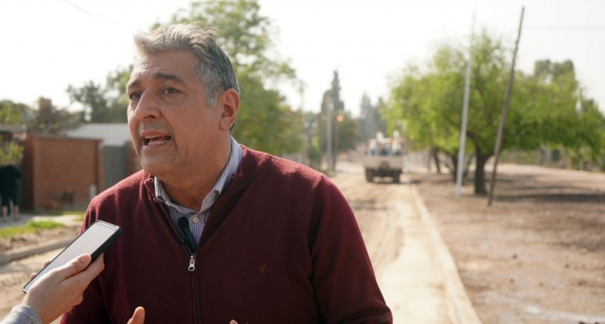 Nediani visit&oacute; los avances de la obra integral de Calle Antenor &Aacute;lvarez en el Barrio Palermo