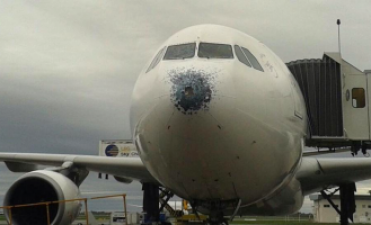 As&iacute; qued&oacute; un avi&oacute;n de AirEuropa que traspas&oacute; el frente de tormenta