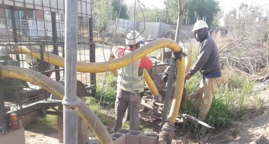 La comuna continua con el acondicionamiento de bombas y desag&uuml;es pluviales