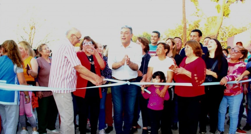 Nediani habilit&oacute; una obra de pavimentaci&oacute;n en el barrio La Fraternidad 