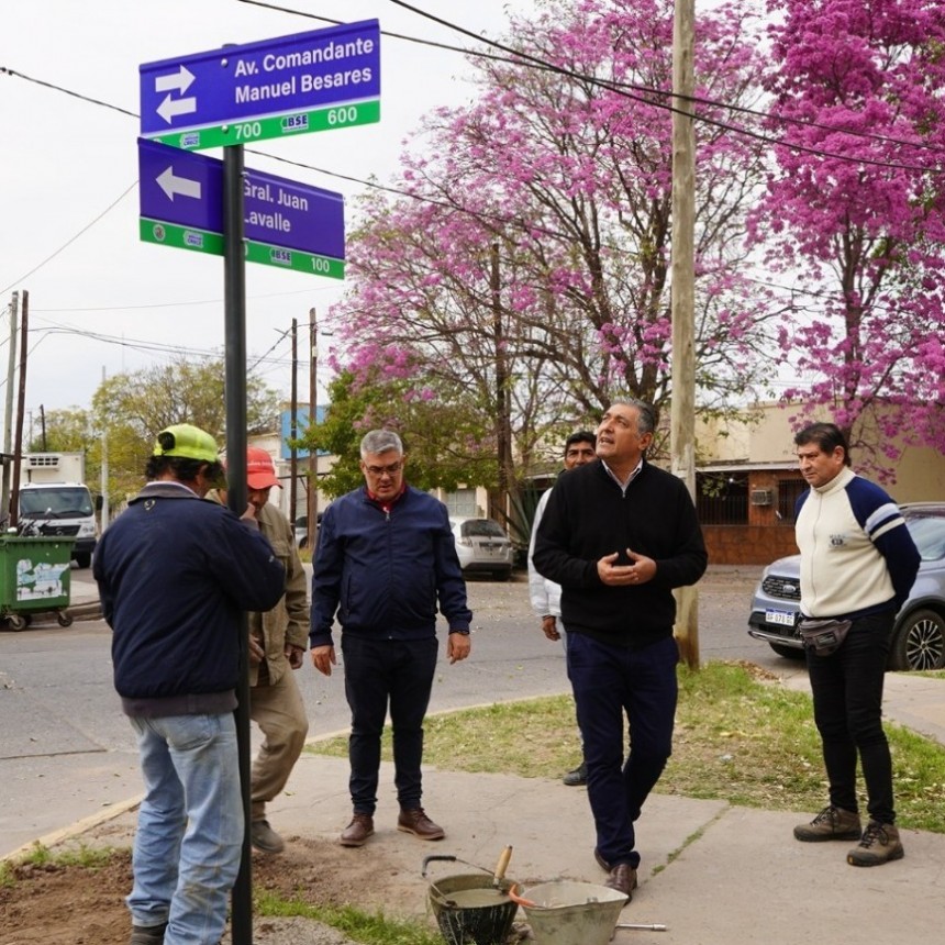 Nediani impulsa mejoras en seguridad vial y equipamiento urbano en La Banda
