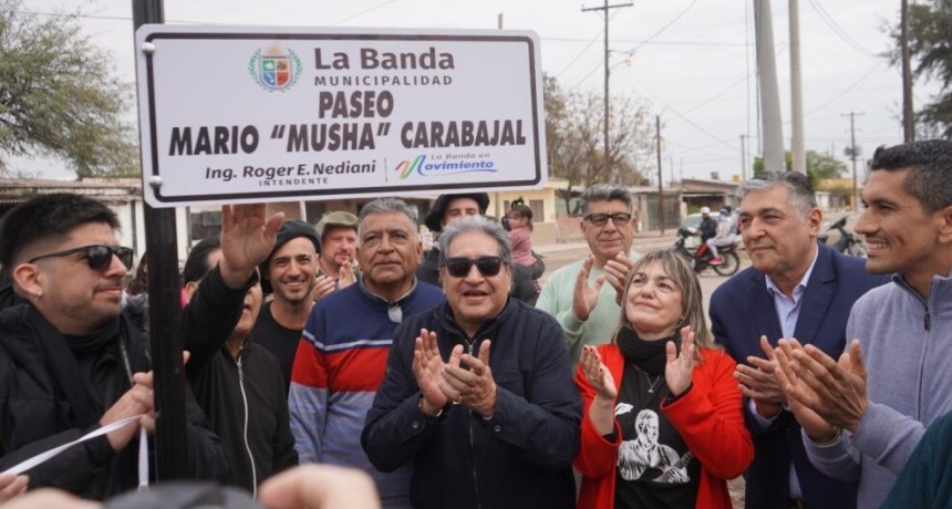 Inauguraron el paseo Mario &ldquo;Musha&rdquo; Carabajal en el barrio Los Lagos