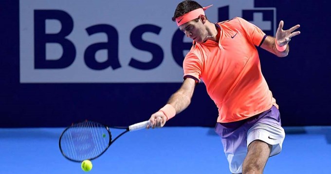Del Potro se veng&oacute; de Goffin y "galop&oacute;" a cuartos