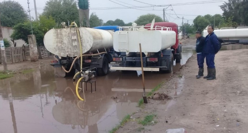  El intendente Mirolo destac&oacute; el trabajo realizado en los barrios por el temporal de lluvias