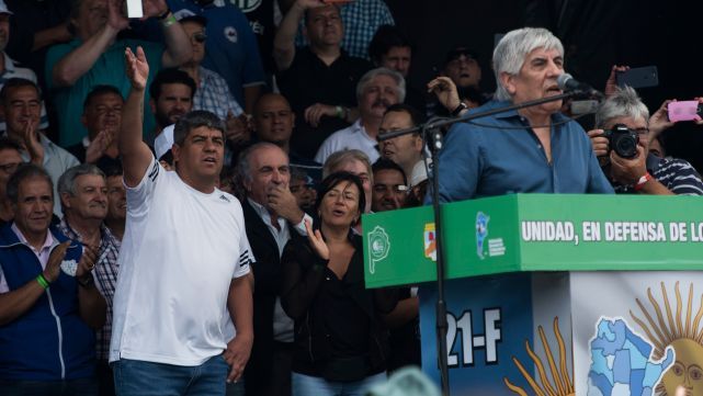 Hugo Moyano: "Si detienen a Pablo, no se descarta un paro"