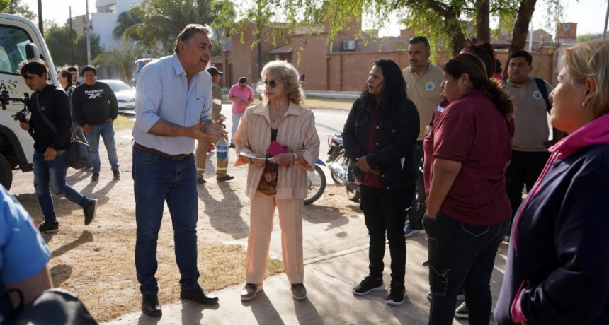 El intendente Nediani encabez&oacute; un operativo integral contra el Dengue en los barrios Textil y Juan Per&oacute;n